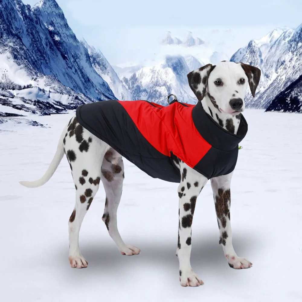 Pet Dog Jacket For Small Large Dogs Cats Winter Warm Puppy Waterproof Elastic Clothing with Dring Labrador French Bulldog CoatW251017