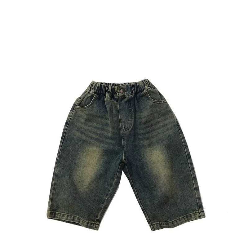 Autumn New Children Denim Trousers Baby Boys Girls Loose Casual Wide Leg Pants Fashion Vintage Straight Jeans Kids ClothesT251017