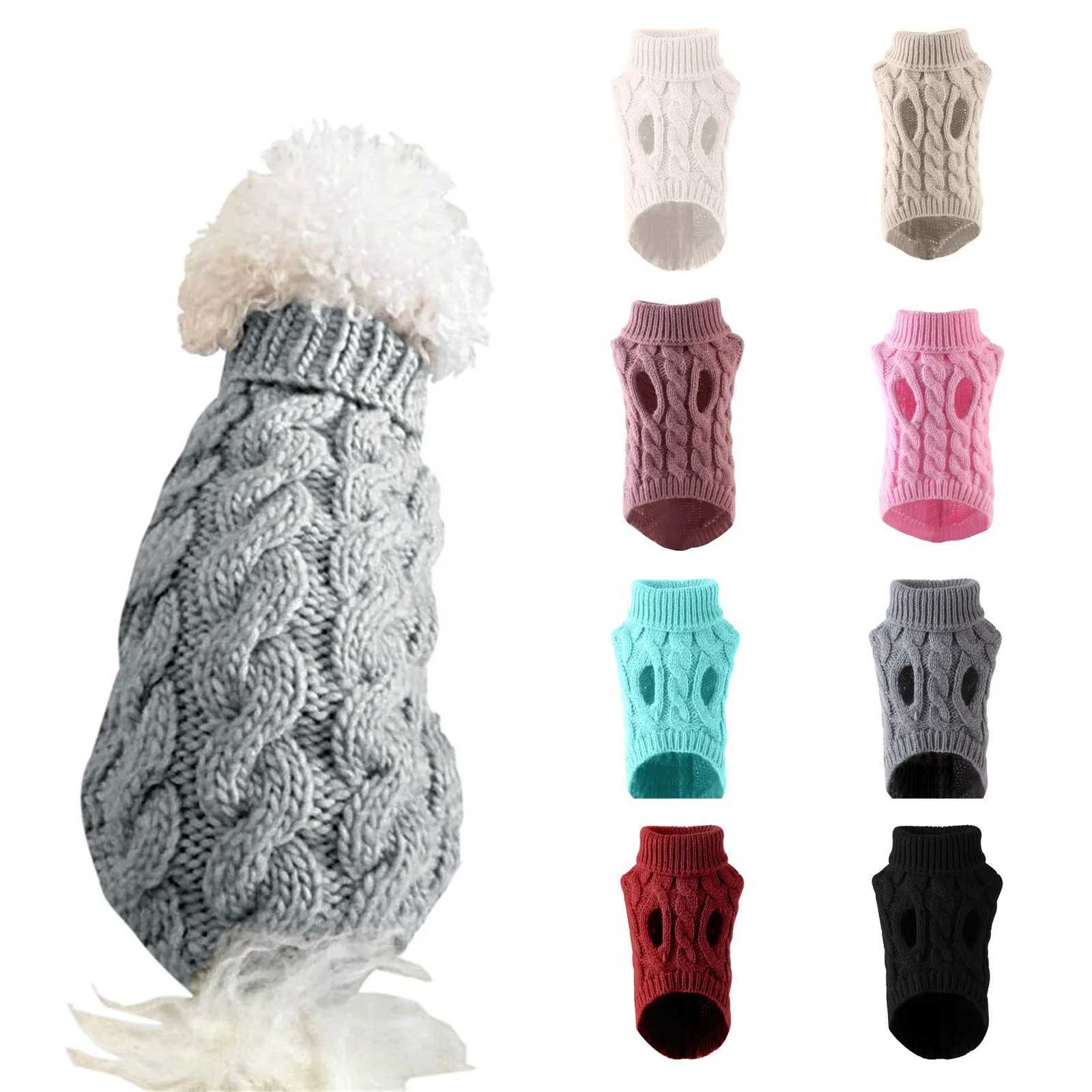 Dog Winter Clothes Knitted Pet Clothes For Small Medium Dogs Chihuahua Puppy Pet Sweater Yorkshire Pure Dog Sweater Ropa PerroW251017