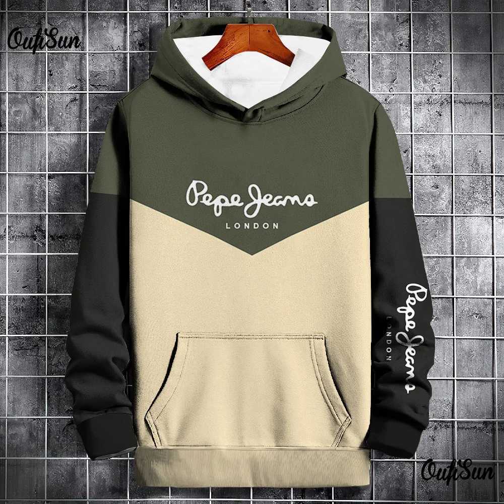 Autumn and Winter Casual Mens Hoodies Funny Splice 3D Print Sweatshirts Outdoor Sports Pullover Fashion Trend y2k Clothes Tops Z251017