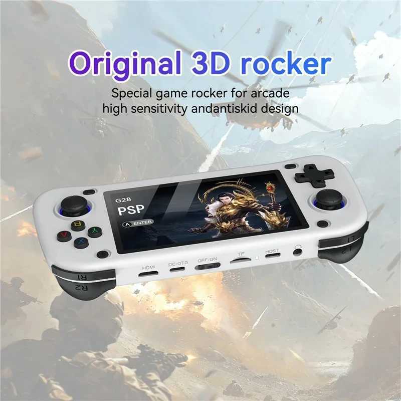 G28 Handheld Video Game Console Linux System HD 43Inch Mini Sn Portable Pocket Video Player 128GB Games Childrens GiftXJ251016