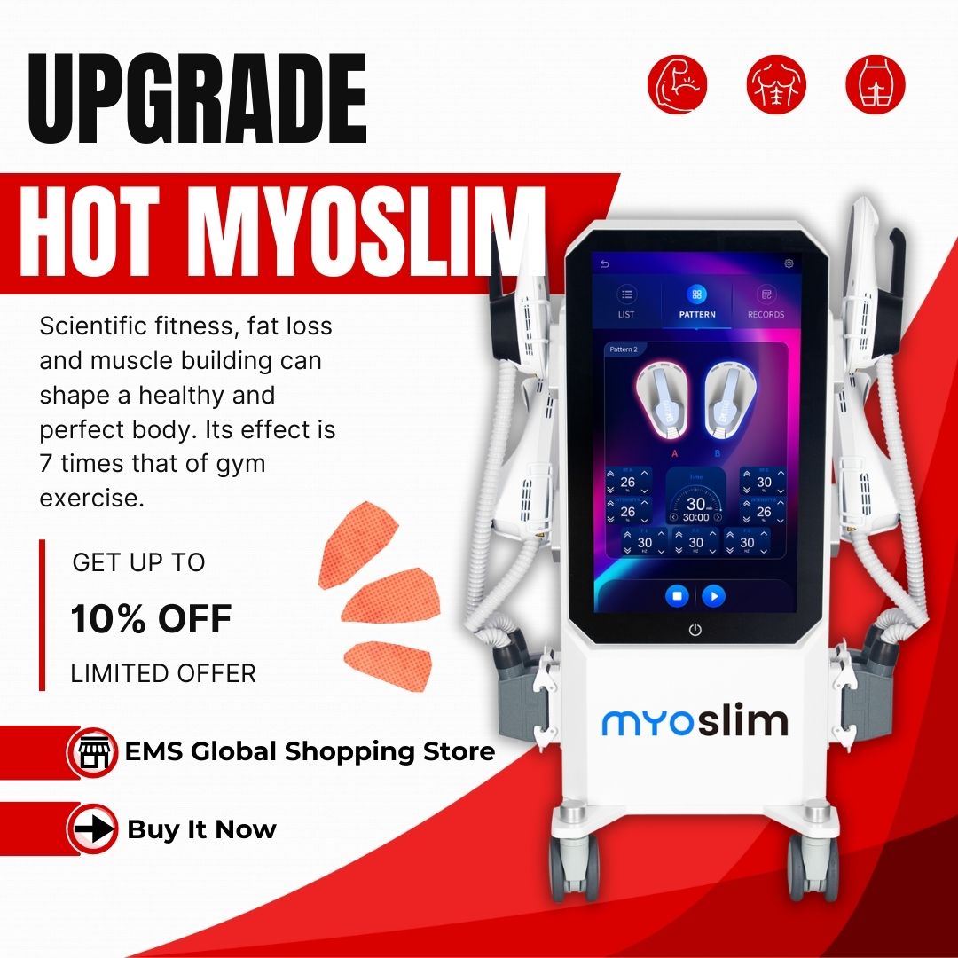 Professional EMS Body Contouring Machine MYOSlim 15Tesla 6500W 200HZ HI-emt Fat Reduction Skin Tightening Beauty Salon Body Sculpting Equipment