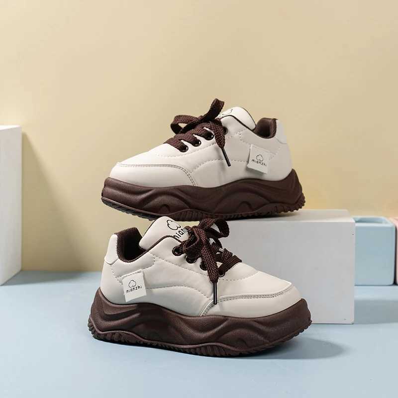 2025 AutumnWinter New Childrens Cotton Shoes Bread Shoes Fleece Thick Bottom Warm Sports Shoes Casual Shoes Skate Kids ShoesT251017