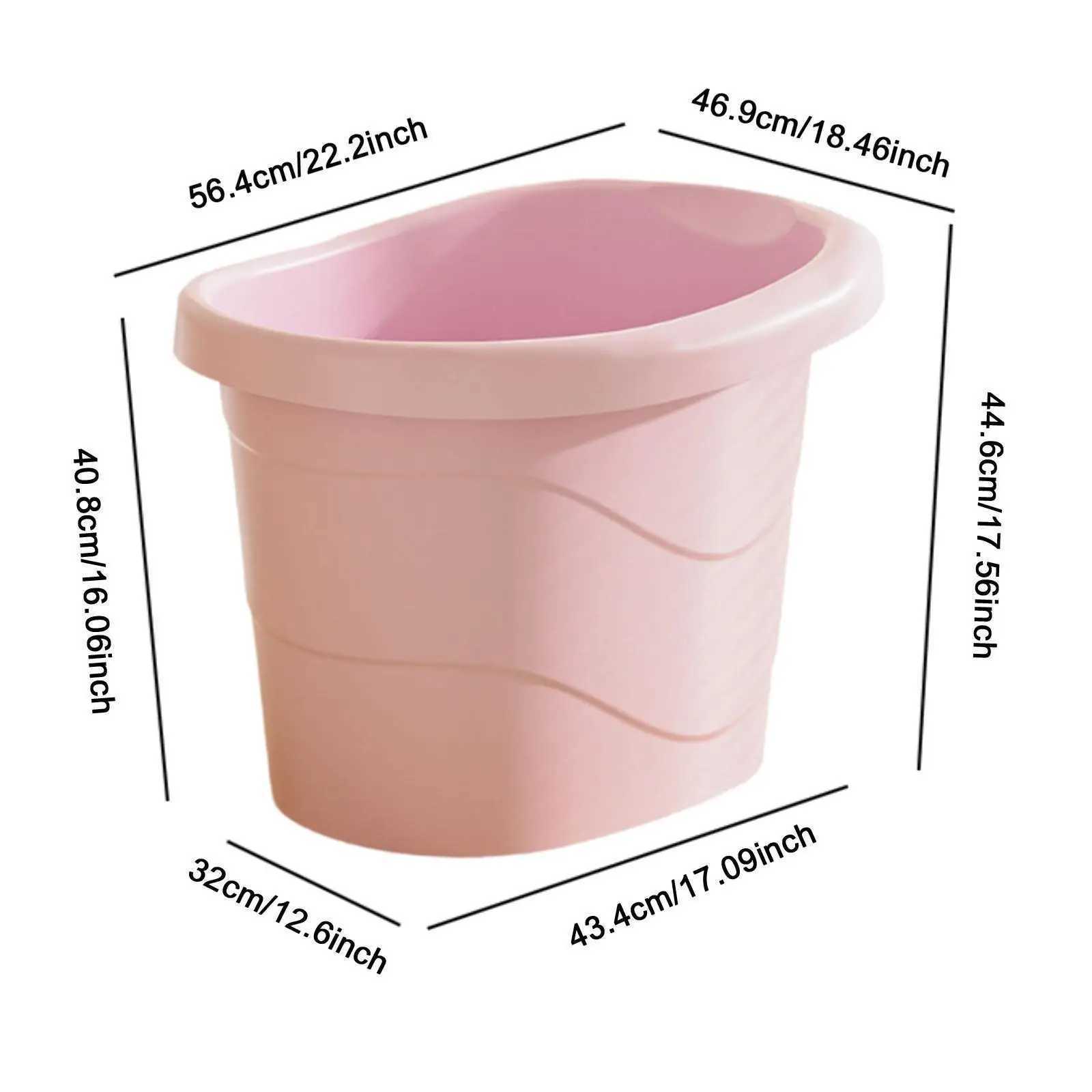 Baby Tub Bucket with Support Seat Non Slip Storage Baby Bath Tub for Newborn Z251017