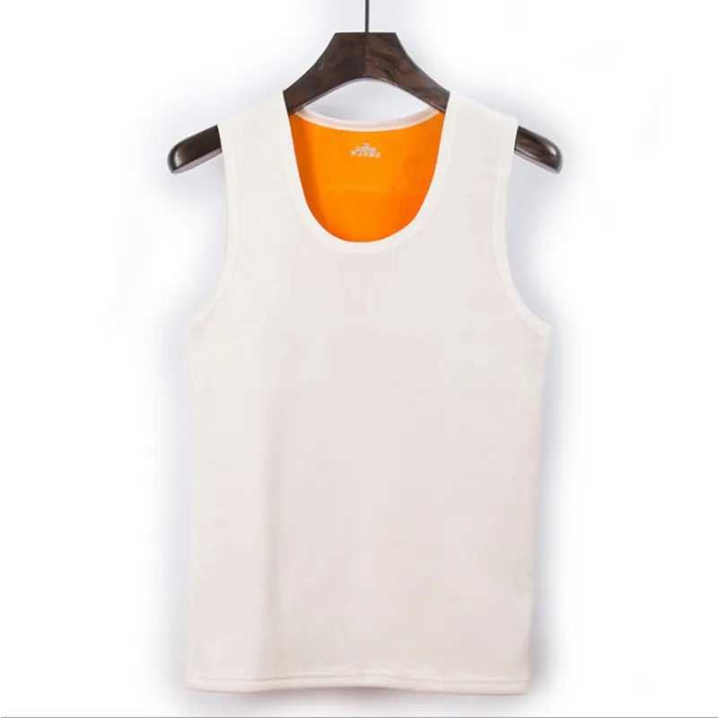 Men Thermal Vest Gold Velvet Sleeveless Underwear Base and Thickened DoubleFaced Men Vest Black Sleeveless Top H251017