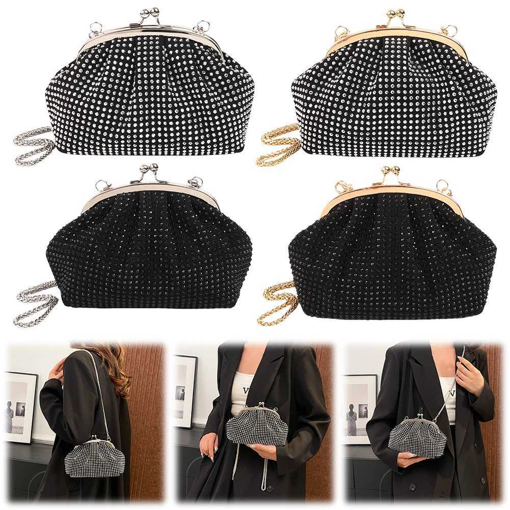 Women Evening Clutch Bag Fashion Rhinestones Evening Bags Stylish Crossbody Bag Sparkly Top Handle Purse Wedding Party Bag Z251017