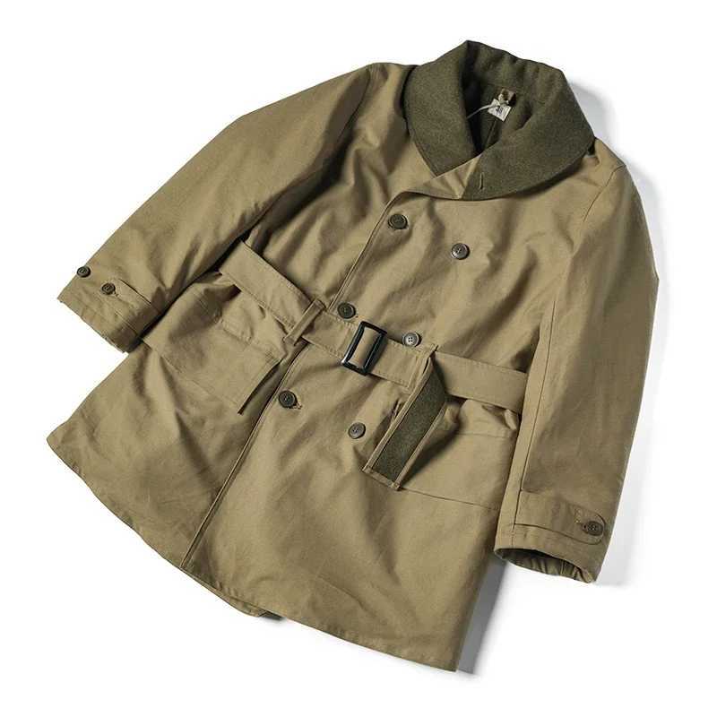 Bronson M1938 Mackinaw Coat Army Parka Winter Men Shawl Collar Long Jacket J251017