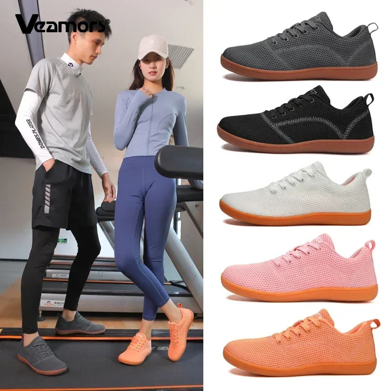 Womens Minimalist Barefoot Sneakers Wide Zero Drop Sole Optimal Relaxation Mens Cross Trainer Sneakers Wide Toe Box 251013