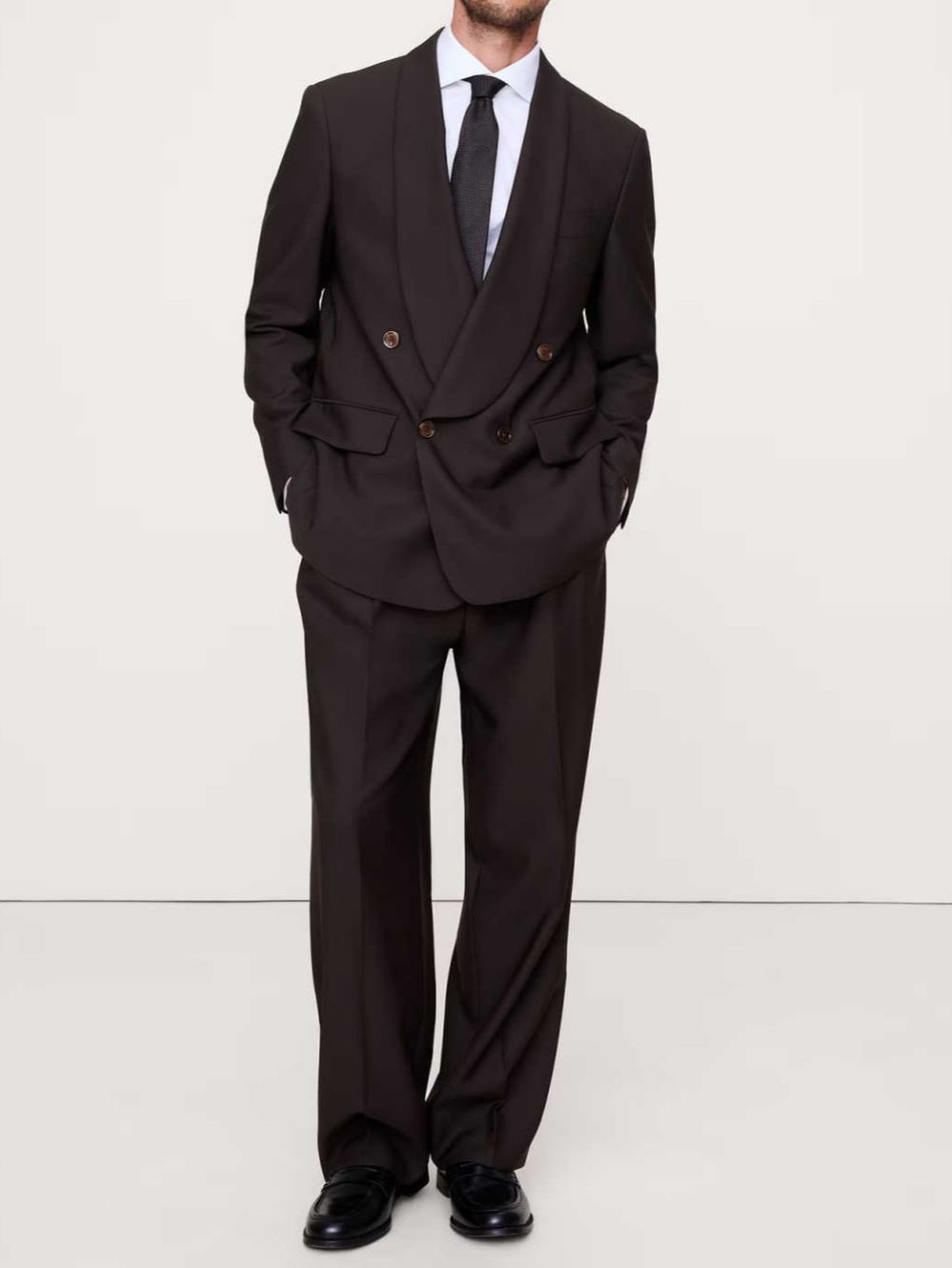 Fashion Wedding Tuxedos 2 Pcs Jacket Pants Men Suit Modern Shawl Lapel Double Breasted Evening Prom Groom Blazers Customized