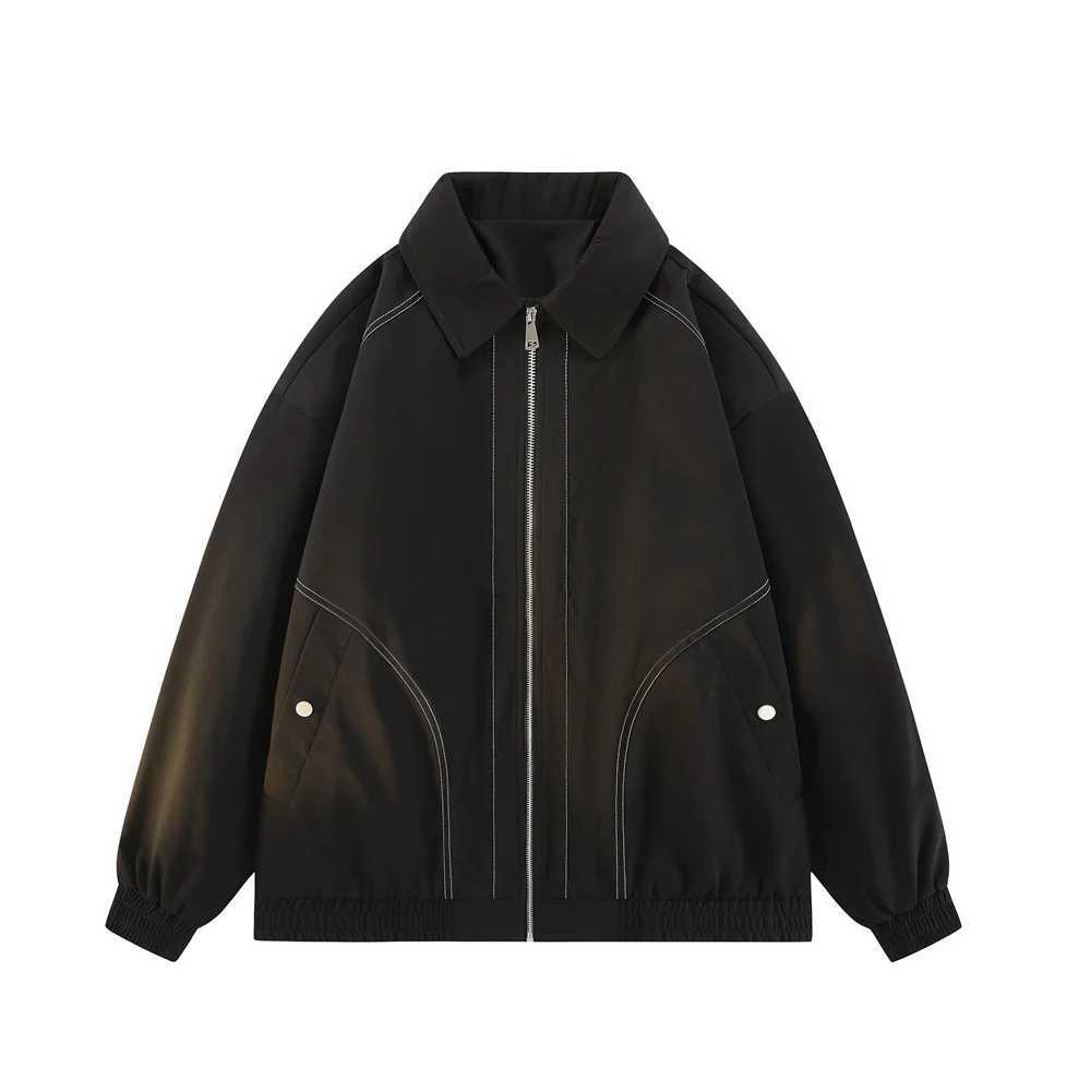 American Vintage Cargo Jacket Men Autumn Korean Versatile Pilot Jacket Casual Fashion Coat Young Mens Workwear Lapel Jackets J251017