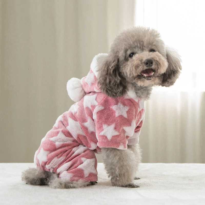 Autumn Winter Pet Dog Pajamas Jumpsuit for Small Dogs Shih Tzu Yorkshire Pullovers Soft Fleece Puppy Cat Clothes Pets ClothingW251017