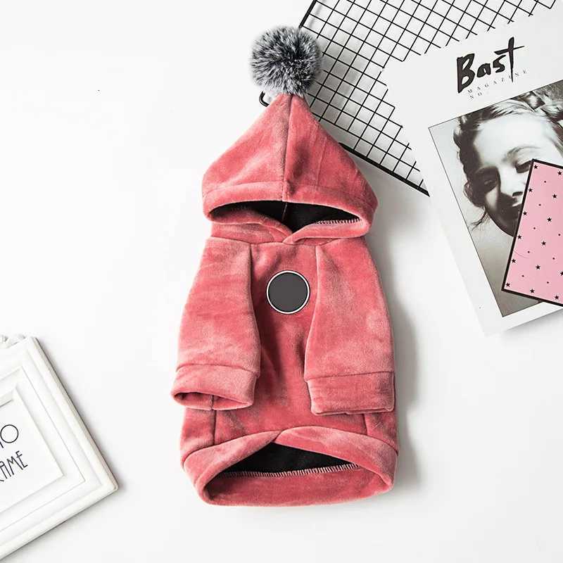 Winter Warm Cat Dog Hooded Coat Soft Pet Clothes for Small Dogs Cats Yorkshire Chihuahua Pullovers Pets Clothing manteau chienW251017