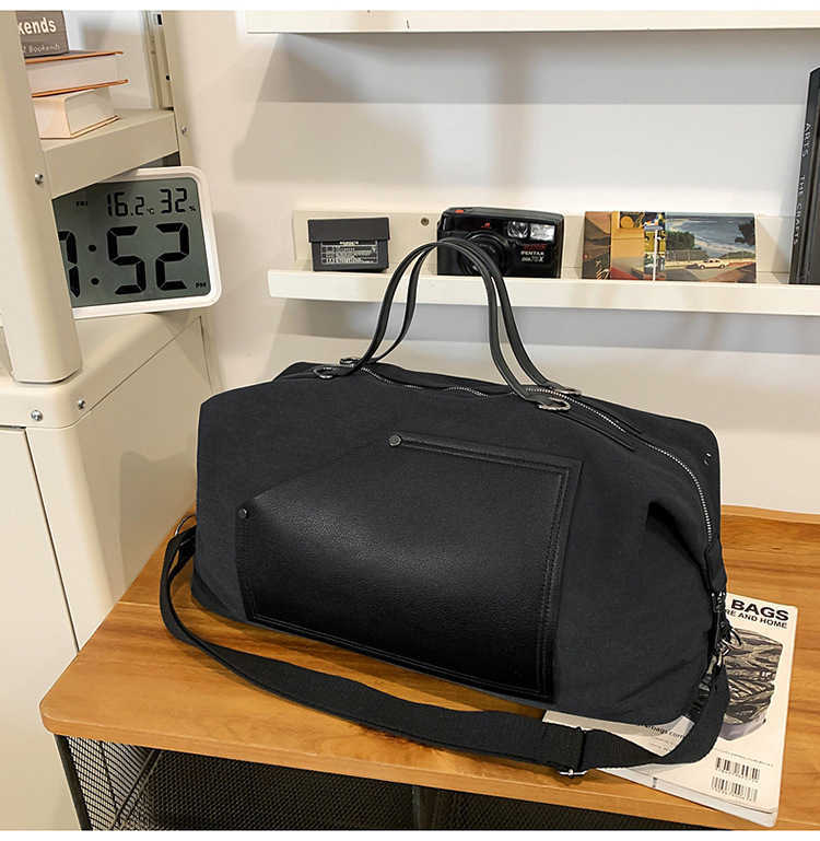 New Simple Fashion Gym Bag Large Capacity Casual Travel Storage Bag Women's Sports Yoga Training Bag 250415