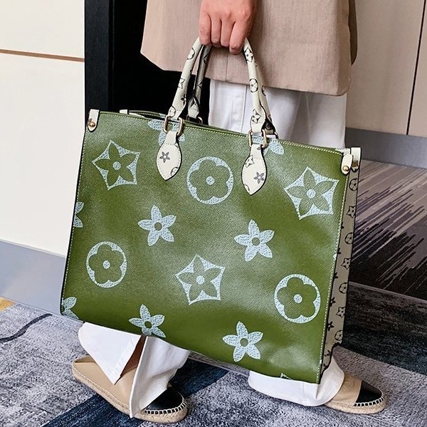 Designer bag 2025 hot Commuter Classic Printed Handheld Tote Bag Large Capacity Fashion Shoulder Bag for Women brown green