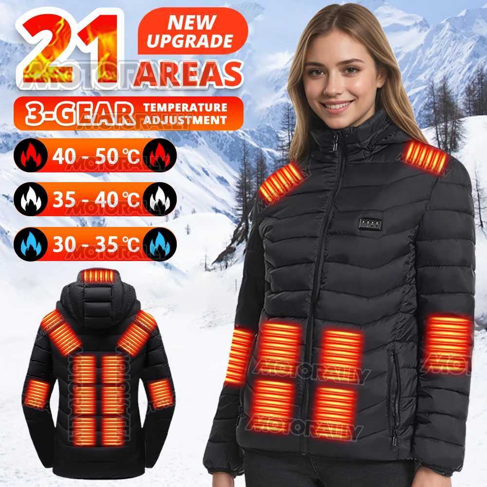 Stylish Winter Heated Coat for Women 21152 Heating Areas 4 Switches 3Temp Options Great for City Commute Ski Trips H251017