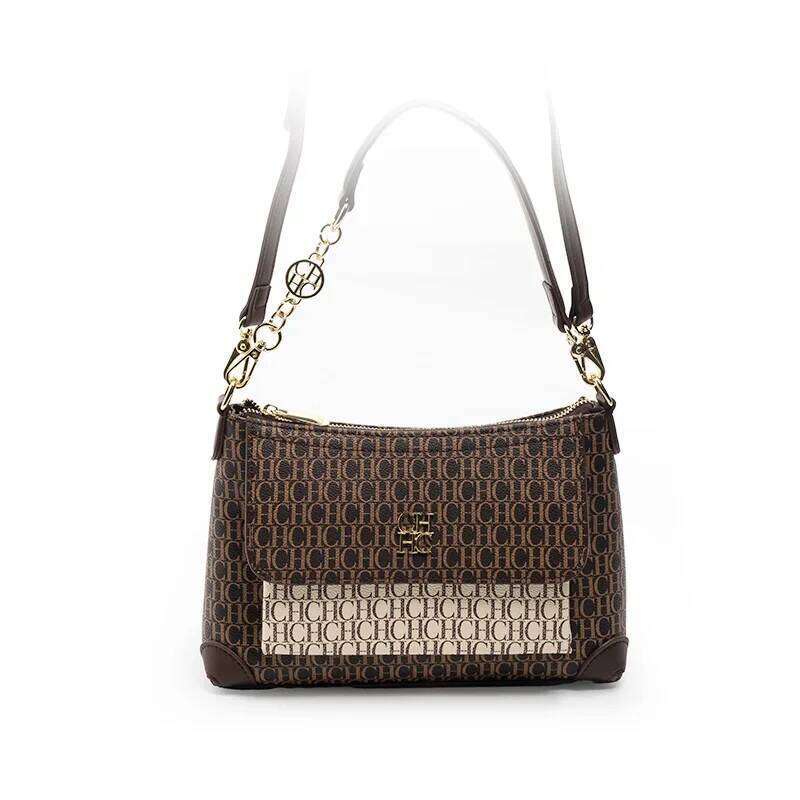 Brand Crossbody Design Sense Fashion Hundred Brown Handbag Multi Simple Women's Bag Elegant Shopping Casual