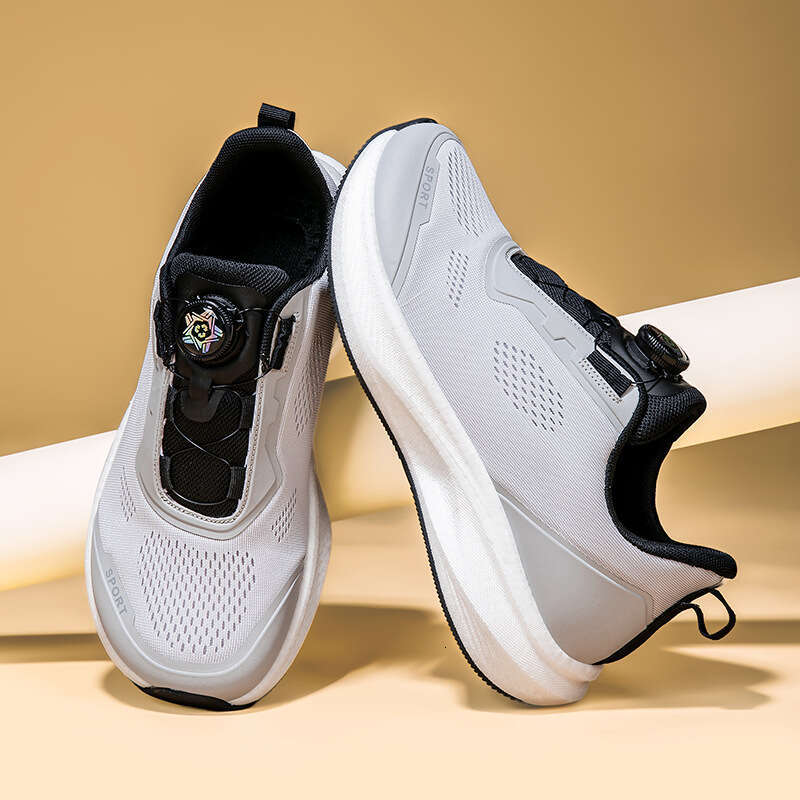 New Rotating Buckle Toe Outdoor Trail Running Shoes Wide Last Sportssneakers for men 4e Large Size Feet Fat Instep High Men