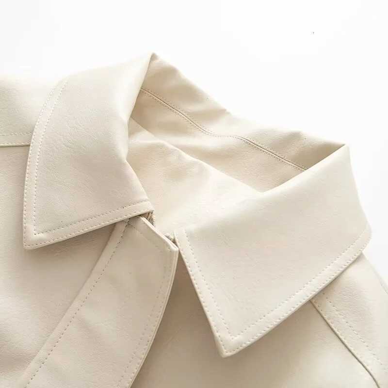 UNIZERA leather jacket womens autumn new ins style fashion retro simple versatile loose casual PU leather jacketT251017