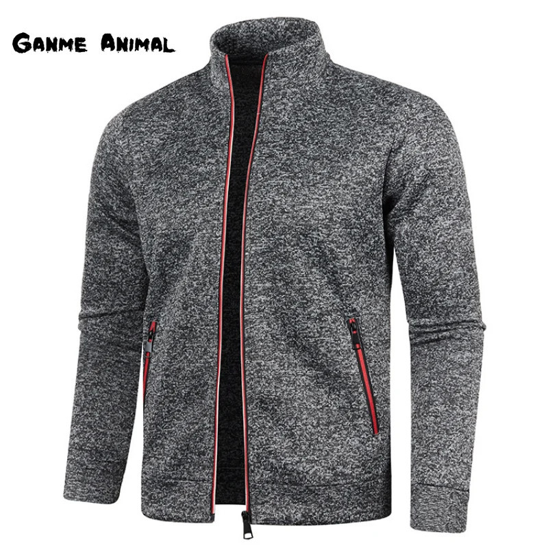 Spring Mens Turndown Collar Sweatshirt Zipper Stand Collar Pullovers Man Sweatshirts Man Zippers Sweater Coats 251017