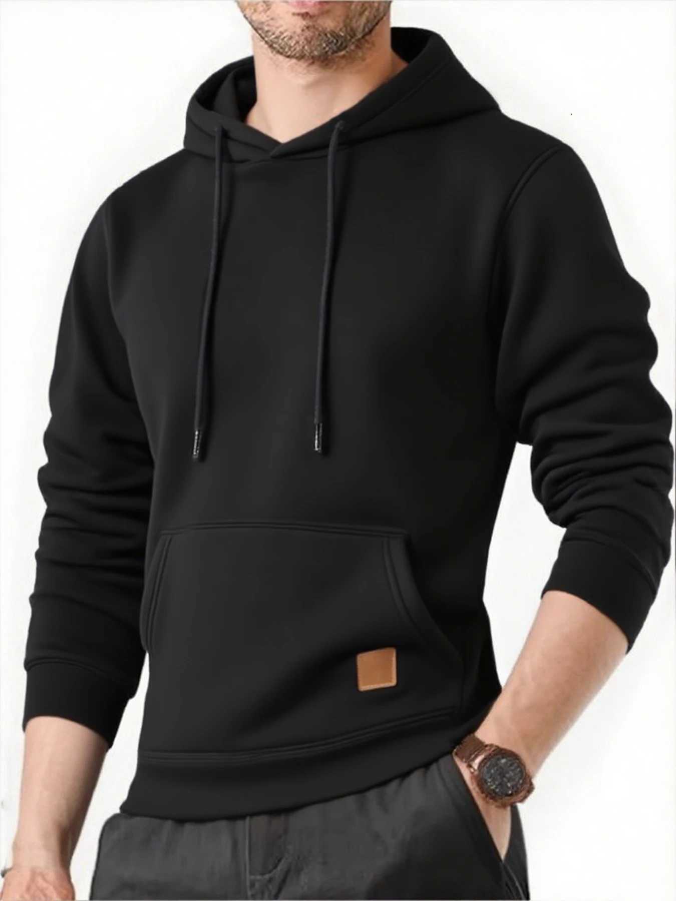 Autumn New Outdoor Mens Long Sleeve Hoodie Sweatshirts Breathable Solid Color Coats Sport Streetwear Pullover Men Clothing Z251017