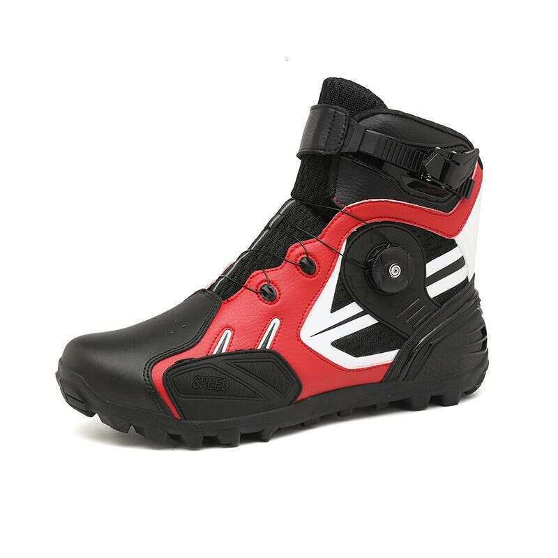 JC S1917 Riding Shoes Men's Rider Off Road Motorcycle Racing Short Boots Four Seasons