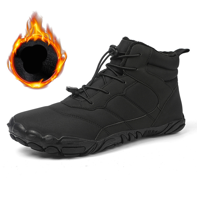 Free shipping Winter plush waterproof snow boots provide warmth comfort thick sole for mountain climbing