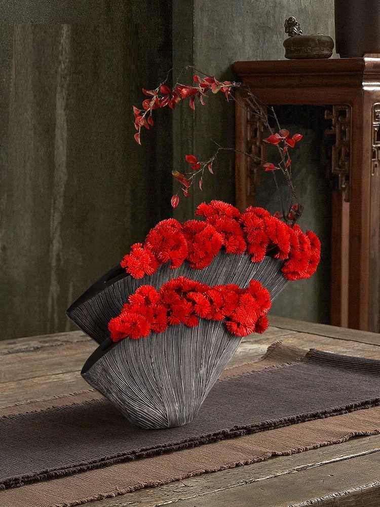 Nordic Modern Big Vase Nordic Flower Vase Home Decoration Salon Maison Creative Vases Plant Crafts Home Accessories Gift Ideas C2510171