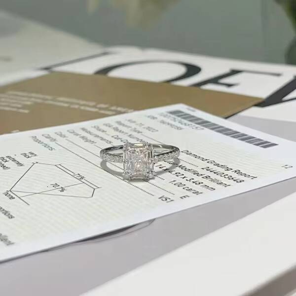 Wedding Ring Gift Private Customized Factory Wholesale CVD Laboratory Artificial Cultivation Diamond Jewelry Lab Diamond Ring