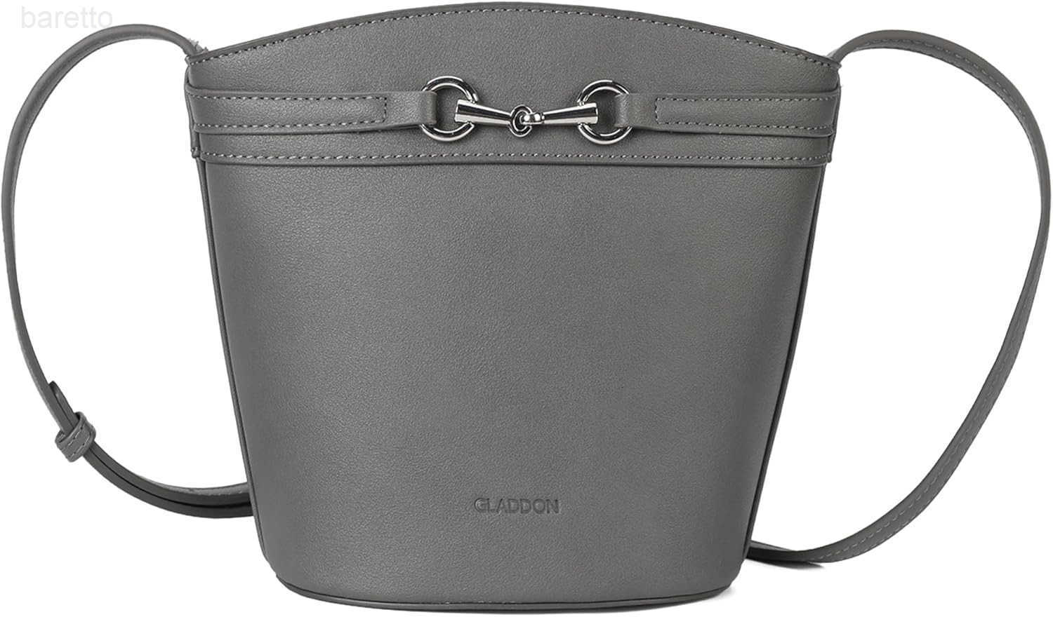 Small Crossbody Purses for Women Mini Bucket Shoulder Bags PU Leather Clutch Bag Grey Z251017