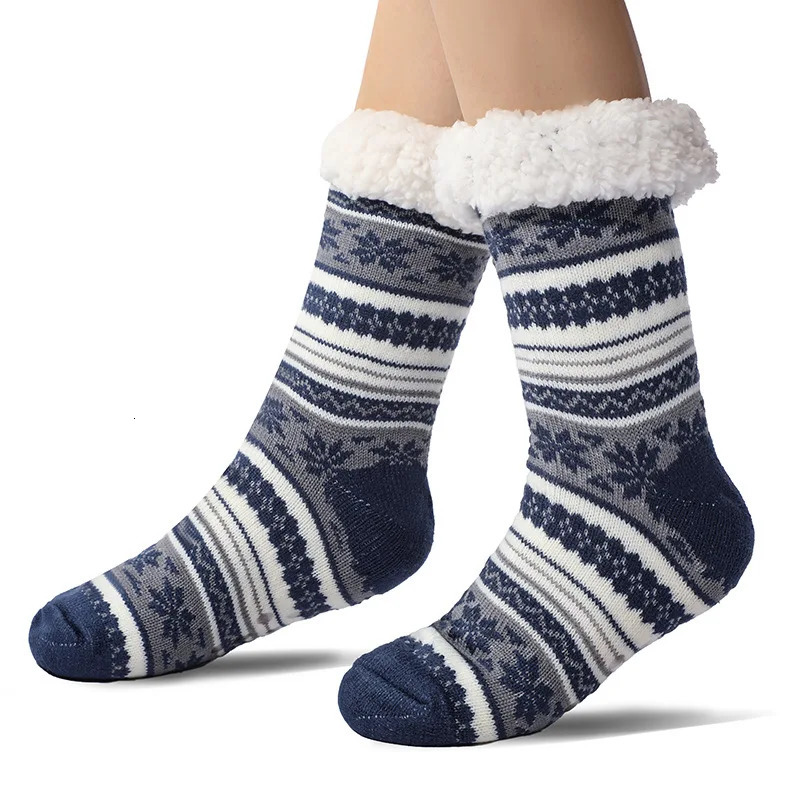 Fluffy Non Slip Socks Mens Plaid Winter Warm Short Cotton Thickened Home Sleeping Thermal Soft Anti Skid Floor Fuzzy Sock Male 251017