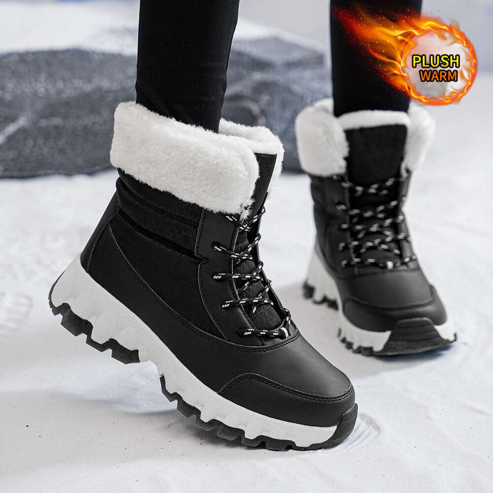 & 'S Thermal High-Top Boots-Like - Heavy-Duty Rubber Easy Slip-On Design, Heels Cold Weather, Autumn Summer And Slippers Fall Fleece, Woman Flat 