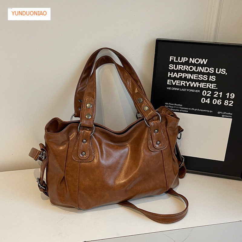 2025 New autumn and winter designer bag large capacity retro style women's shoulder bag luxury handbag women's crossbody bag