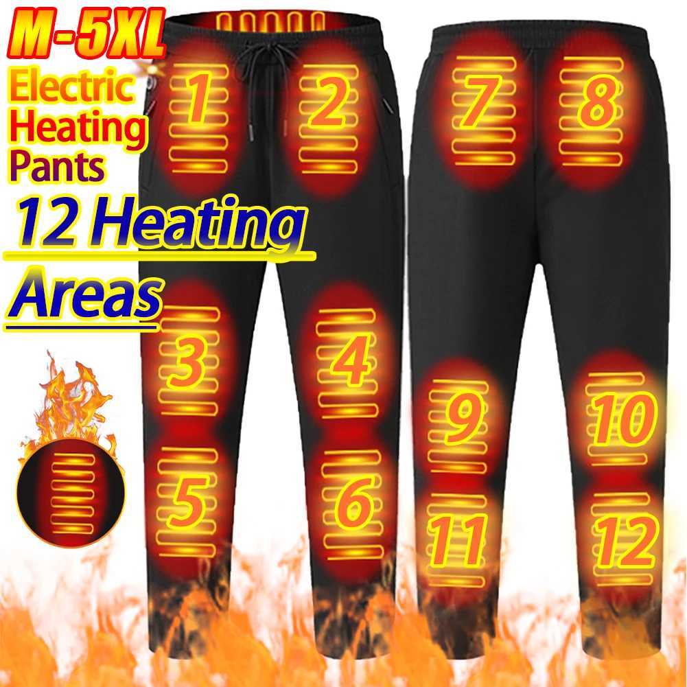 2024 Winter Thermal Hiking Pants Heating Underwear USB Electric Heated Pants Ski Wear Heater Sports Thermal Motorcycle Pants H251017