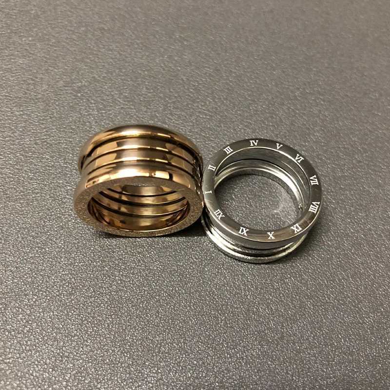 Fashion Spring Rings For Women Stainless Steel Couple Men Casual Finger Ring Designer Luxury Trendy Hip Hop Party Jewelry GiftW250910