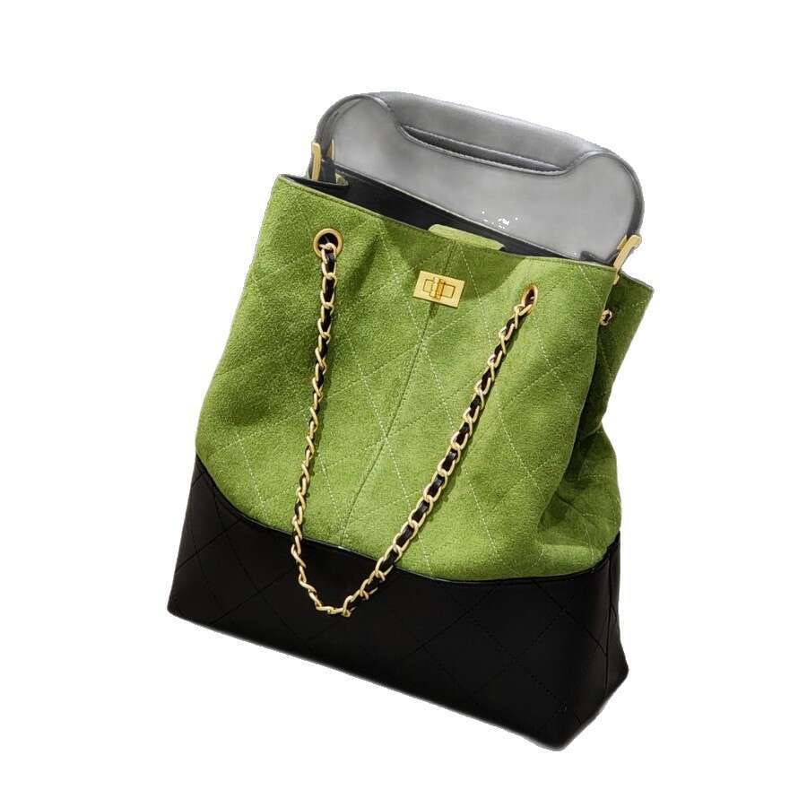 Xiaoxiang Feng Style Bucket High-Quality Texture Diamond Chain Underarm Large Capacity Single Shoulder Crossbody Bag For Women