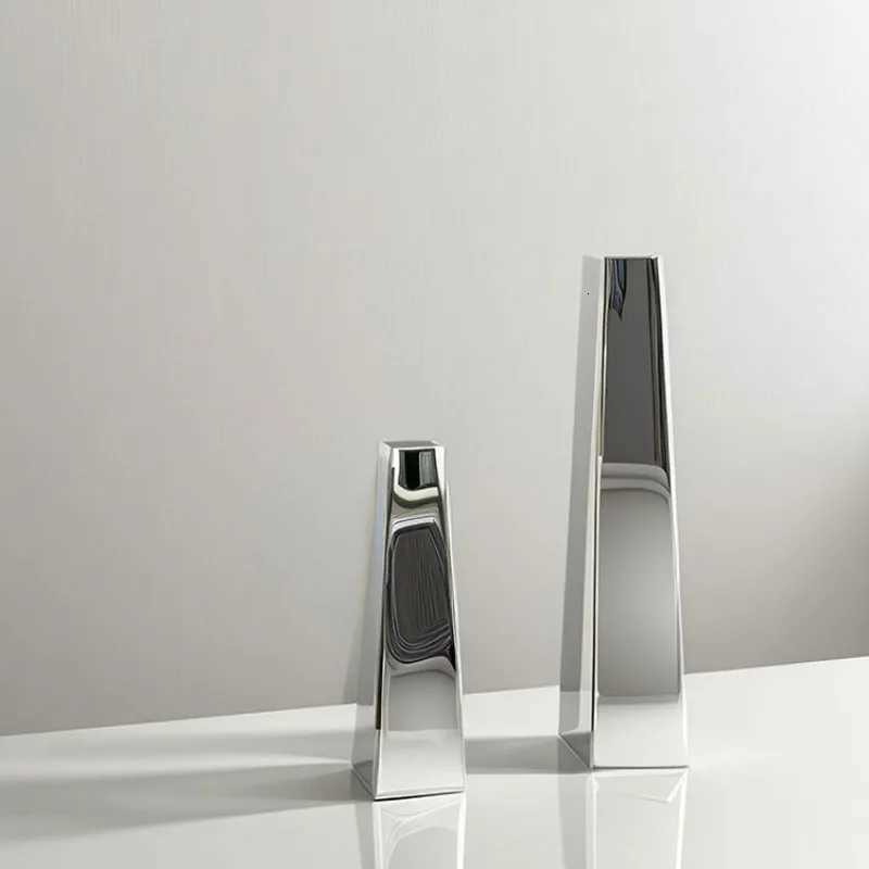 Stainless Steel Vase Creative Luxury Flower Vases Modern Minimst Household Flower Bottle Living Room Decorative Accessories C251017