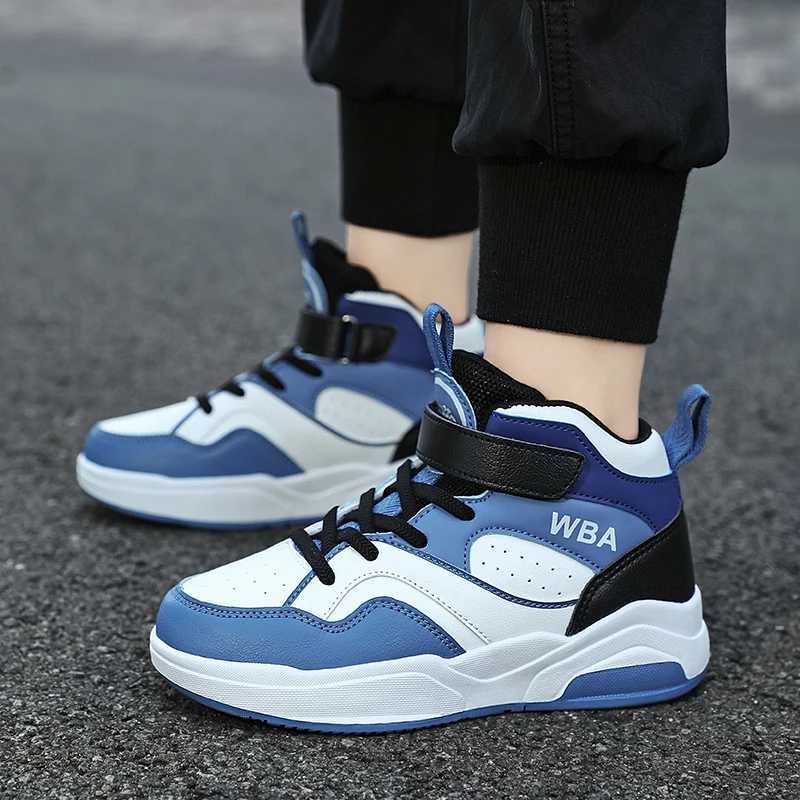 Autumn Childrens Boy Sneakers Pu Leather Outdoor Nonslip Boys Basketball Shoes School Running Luxury Fashion Boys Sports ShoesT251017