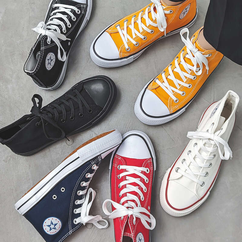 Dou Chuan New High-Top Canvas Unisex Trendy new Sneakers Korean Style Versatile Student Shoes