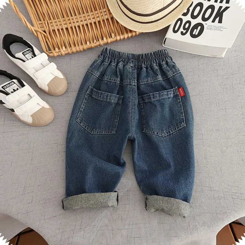 Fashion Kids spring autumn jeans Korean style ripped long pants for boys childrens autumn casual Denim pantsT251017