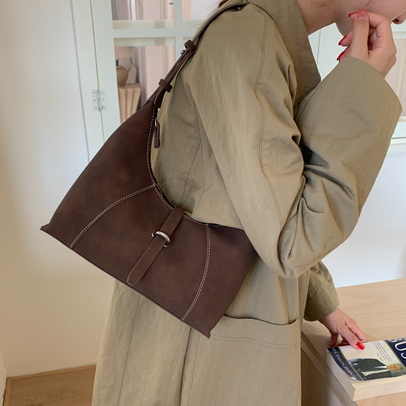 2025 Vintage Handbag Trend Underarm Bag Female Autumn And Winter New Fashion Shoulder Bag Commuting Crossbody Bag