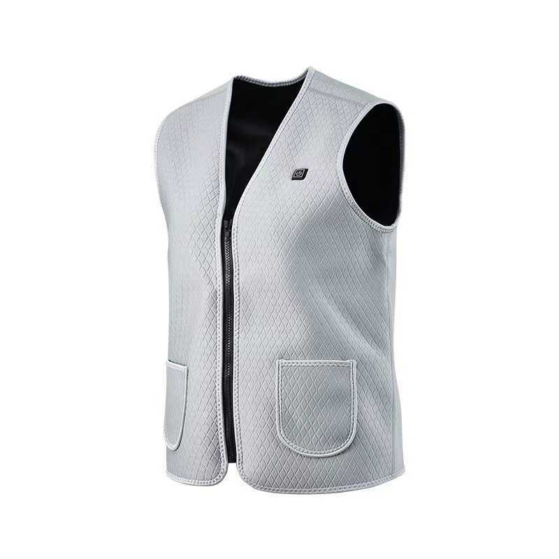 Heated Vest Winter New Mens Casual Vest Charging Heating Usb Interface Intelligent Constant Temperature Heating Vest H251017
