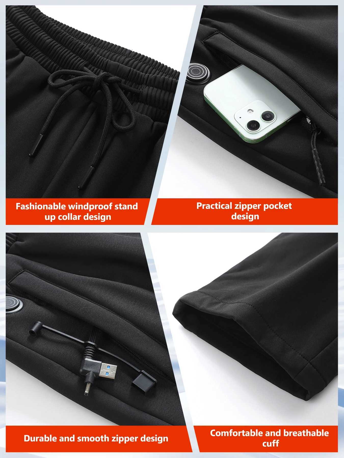 Heat Pants Winter Thermal Hiking Pants Heating Underwear USB Electric Heat Pants Ski Wear Heater Sports Thermal Pants H251017