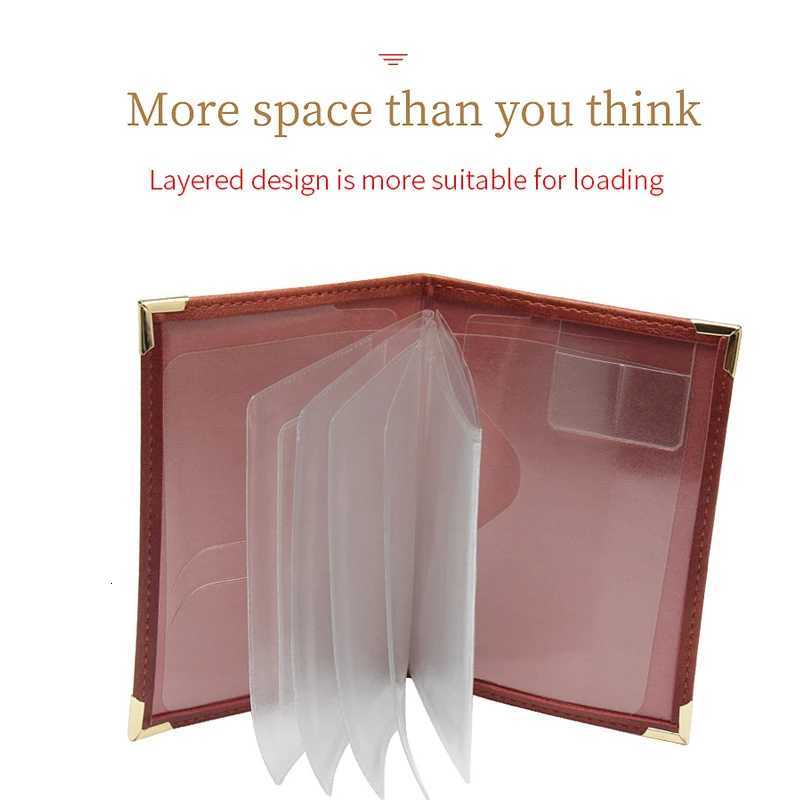 Women Men Passport Holder Bags Wallet Vintage Pu Leather Passport Cover Documents Card Bag Auto Driver License Cover Bags PouchW251017