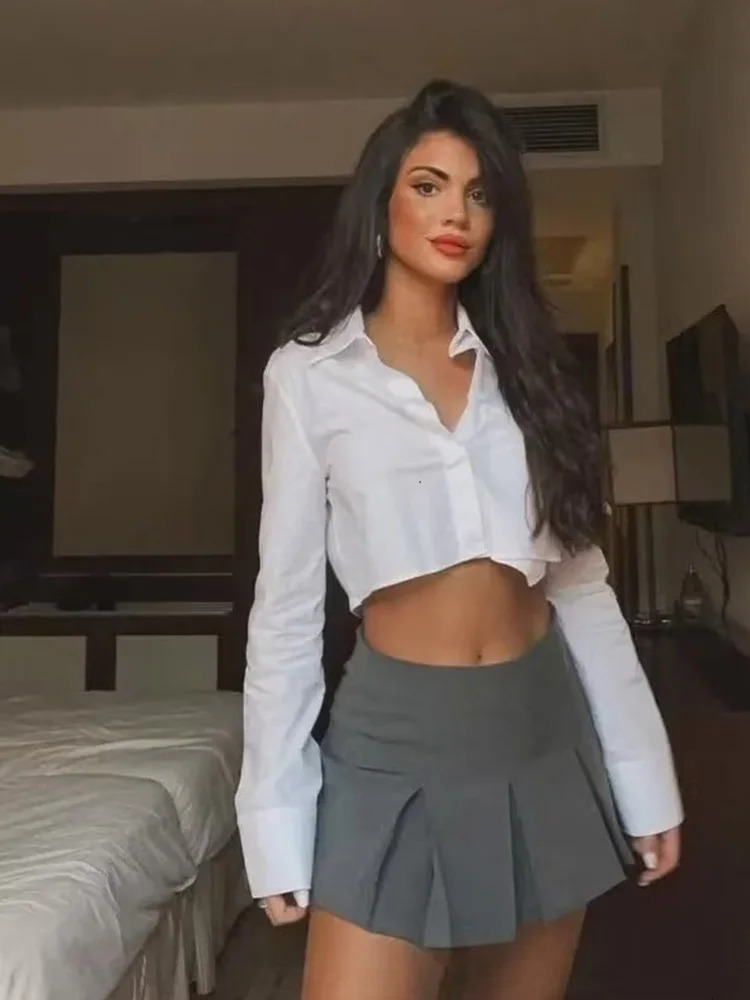 2025 Spring Summer Women Casual Tierred Mini Skirts Fashion Vintage Solid High Wasit Ruffles Pleated Sexy Shorts Skirts 251013