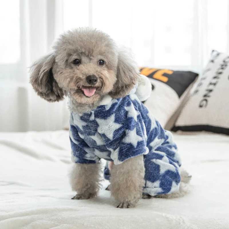 Autumn Winter Pet Dog Pajamas Jumpsuit for Small Dogs Shih Tzu Yorkshire Pullovers Soft Fleece Puppy Cat Clothes Pets ClothingW251017