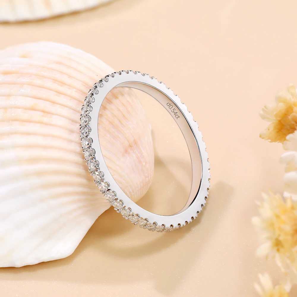 14mm Moissanite Wedding Band for Women S925 Sterling Silver Moissanite Rings D Color VVS1 Lab Diamond Ring Fine Jewelry GiftW251017