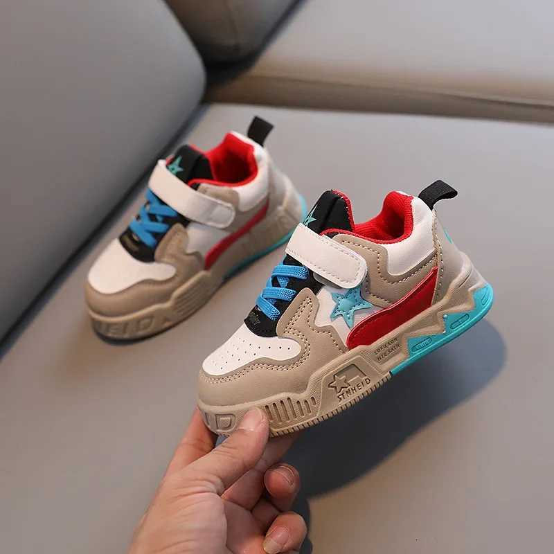 2025 New Spring Autumn Kids Sneakers Leather Breathable SoftSole NonSlip ShoesSports Walker Shoes for Toddler Boys GirlsT251017