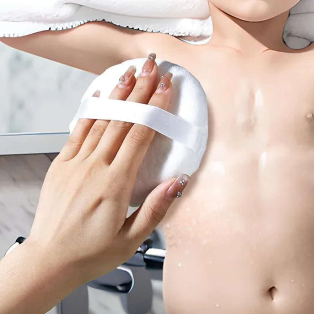 4.13 Inch Powder Puff For Body, Round Large Loose Powder Puffs Ultra Soft Velour Body Puff Borla De Polvo Para El Cuerpo Puderquaste Fur Den Korper