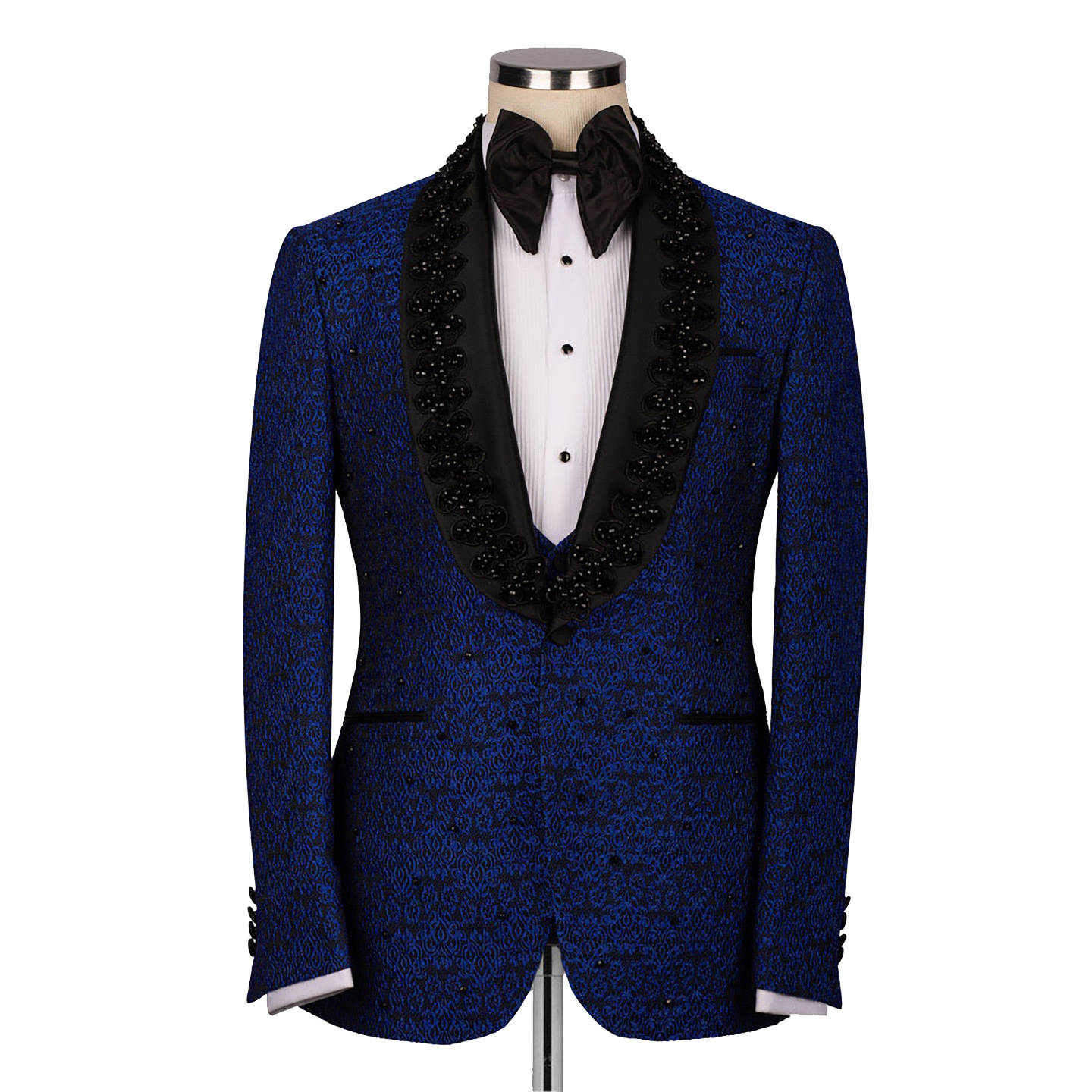Classic Jacquard Wedding Men's Suit New Gentleman Tailor-Made Groom 2-Pieces Coat Vest Formal Occasions Singer Size Customized