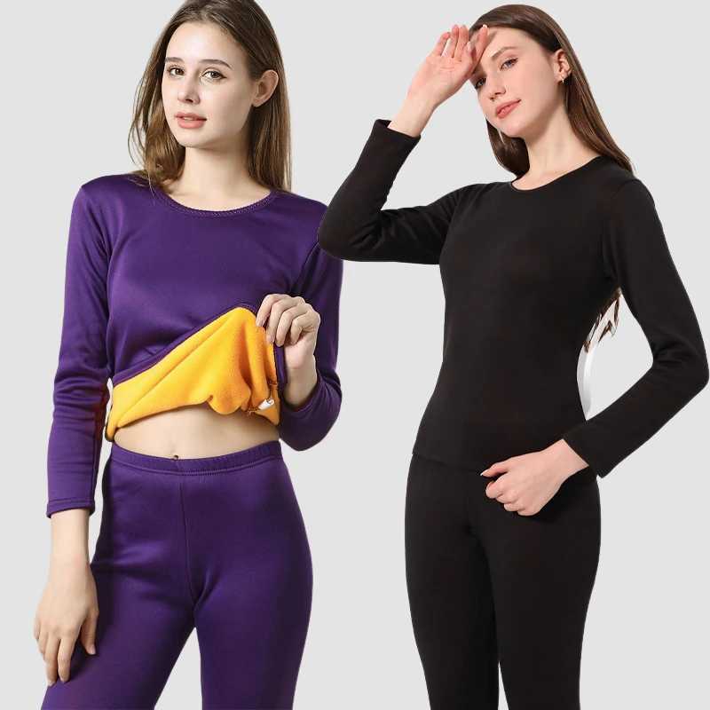 Thickened Warm Underwear Sets for Women Thermal Long Johns Winter Clothes Sexy UltraThick AntiCold Home Comfortable Sleepwear H251017